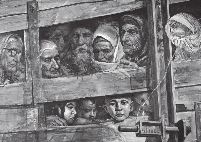 "Потяг смерті". Картина Рустема Емінова