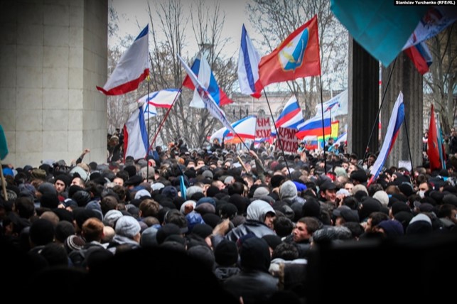 Проросійські учасники мітингів